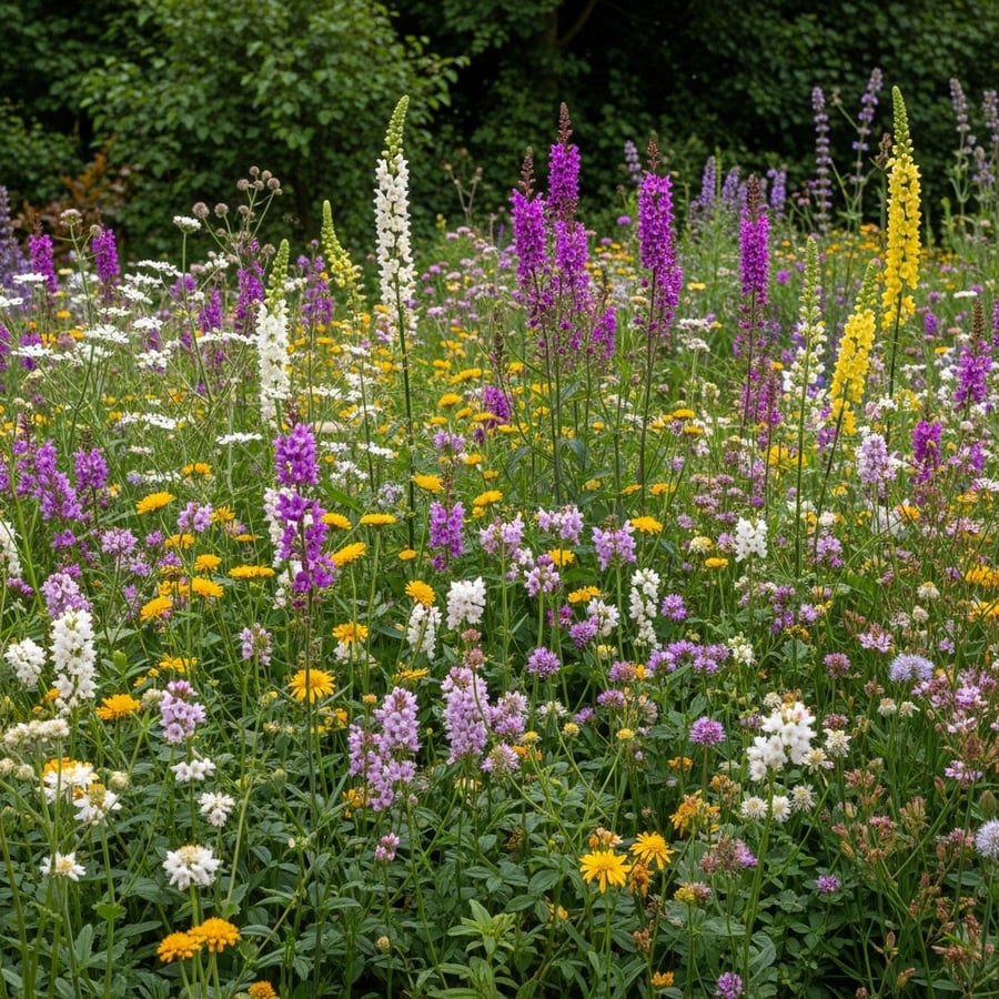Schaduwflora (Schaduwrijke bloemen) bloemenmengsel