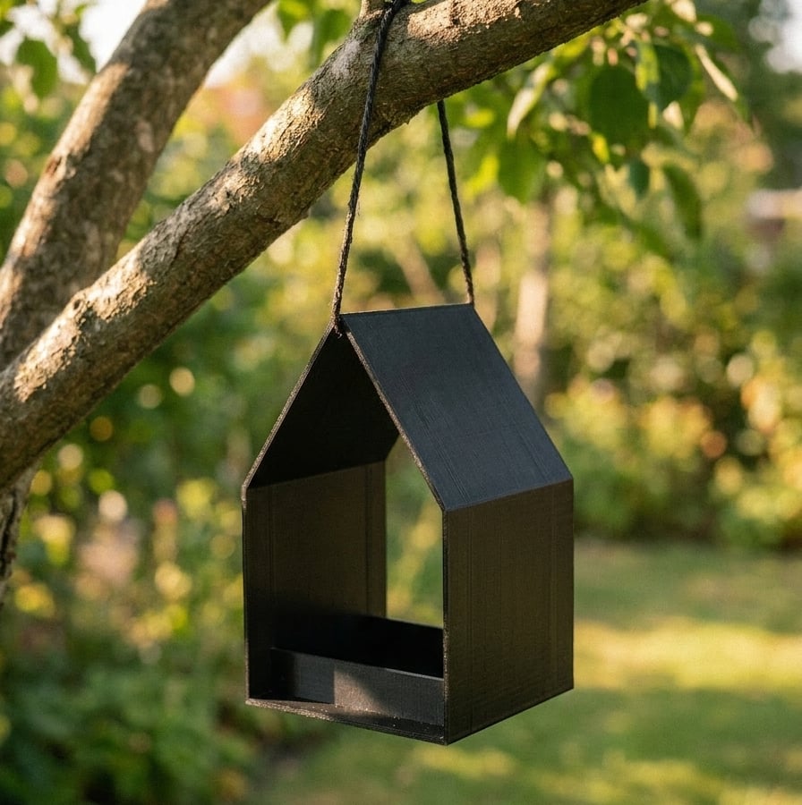 Vogelvoederhuisje (Biologisch en composteerbaar plastic) 
