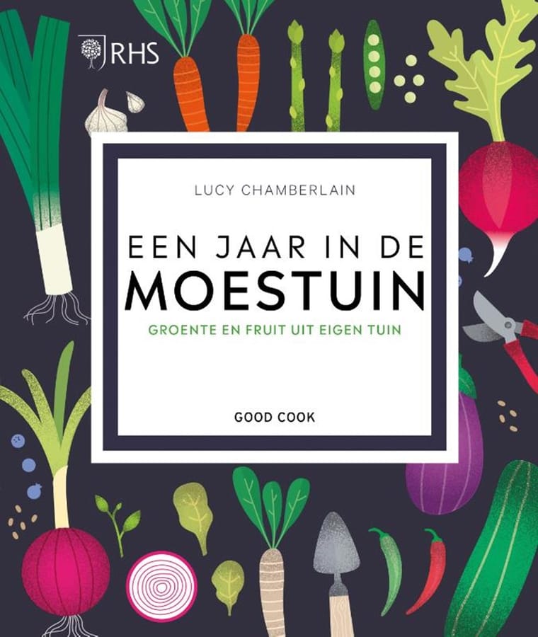 Een jaar in de moestuin (Lucy Chamberlain) boek