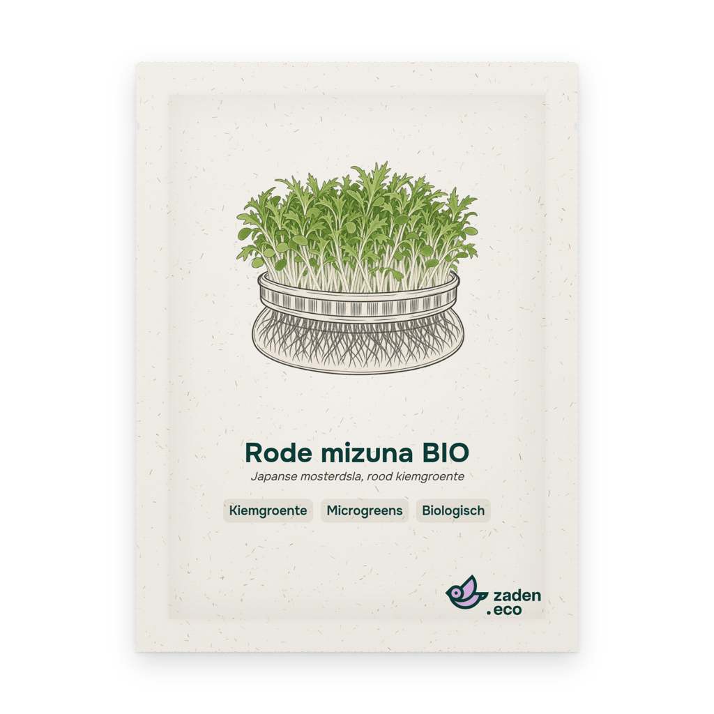 Zakje Rode mizuna BIO
