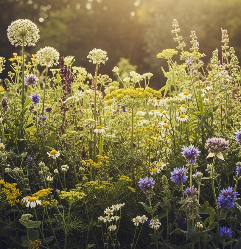 Aromama (Geurend, kleurend en eetbaar ) bloemenmengsel