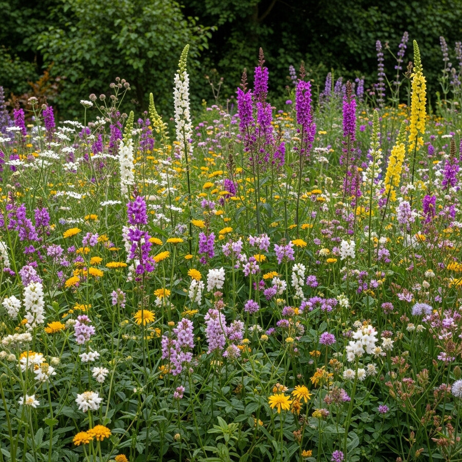 Schaduwflora (Schaduwrijke bloemen) bloemenmengsel